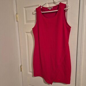 Green Envelope red dress